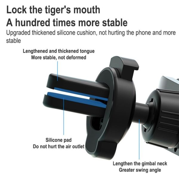 Automatic Induction Mobile Phone Car Aluminum Alloy Holder For 4.7-6.5 inch Mobile Phone (Grey) - Image 4