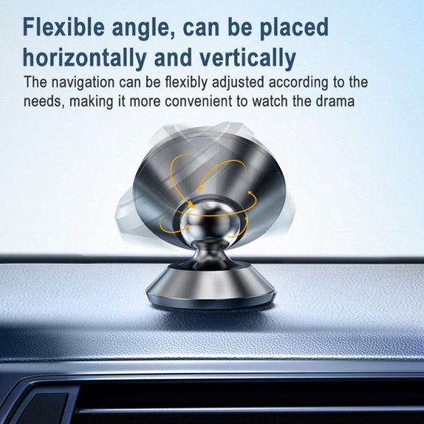 TORRAS Silicone Magnetic 360 Degrees Rotate Car Holder (Black) - Image 4