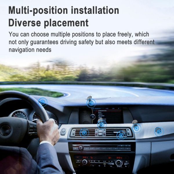 TORRAS Silicone Magnetic 360 Degrees Rotate Car Holder (Black) - Image 5