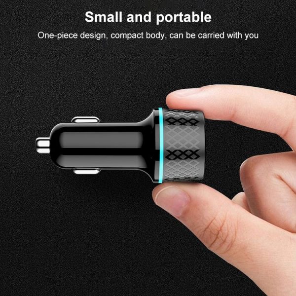 ACC-189 PD 20W + QC3.0 42.5W Dual Ports Fast Charging Car Charger (Black) - Image 6
