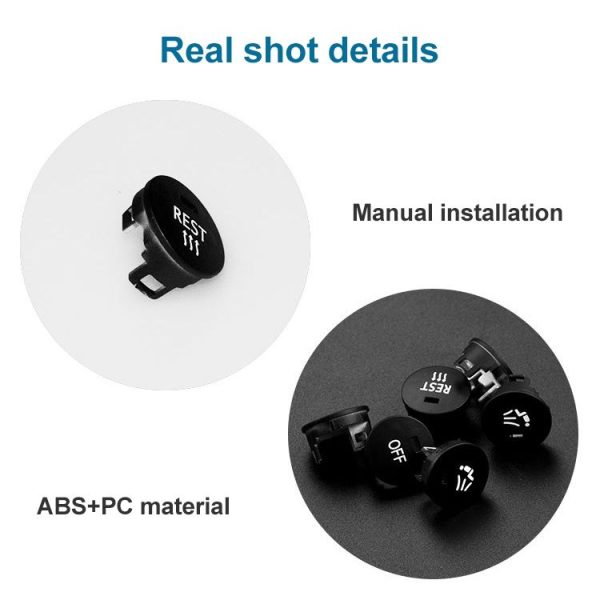 Car Air Conditioner Panel Switch Button OFF Key 6131 9250 196-1 for BMW E60 2003-2010, Left Driving - Image 3