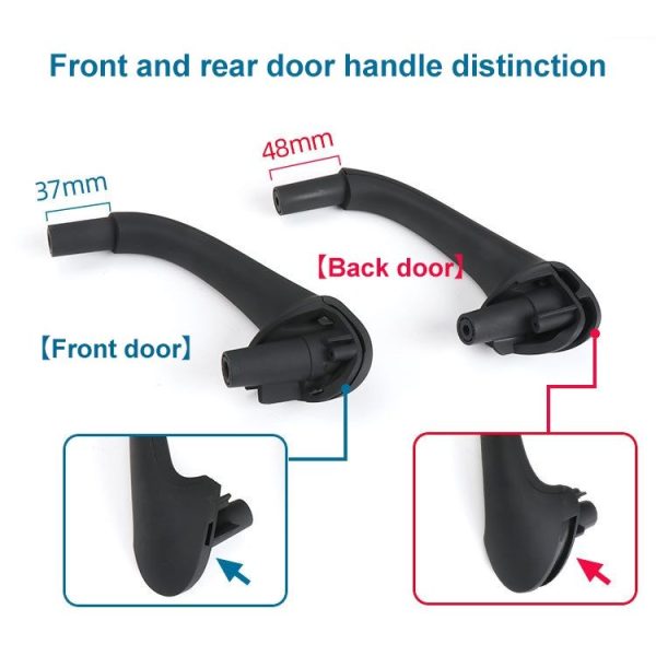 Car Front Left Inside Doors Handle Pull Trim Cover for Mercedes-Benz C-class W203 -2007, Left and Right Driving (Grey) - Image 3