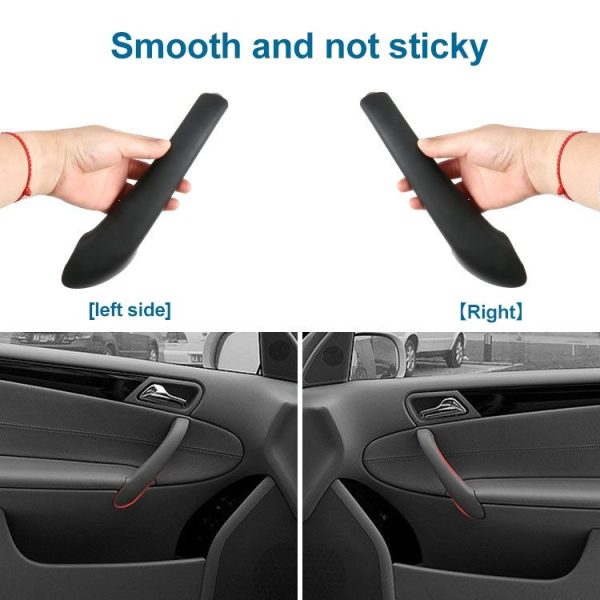 Car Front Left Inside Doors Handle Pull Trim Cover for Mercedes-Benz C-class W203 -2007, Left and Right Driving (Grey) - Image 4