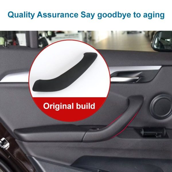 Car Right Side Inside Doors Handle Pull Trim Cover 51417417513 for BMW X1 2016-, Left Driving (Beige White) - Image 4