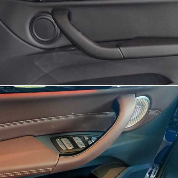 Car Right Side Inside Doors Handle Pull Trim Cover 51417417513 for BMW X1 2016-, Left Driving (Beige White) - Image 5