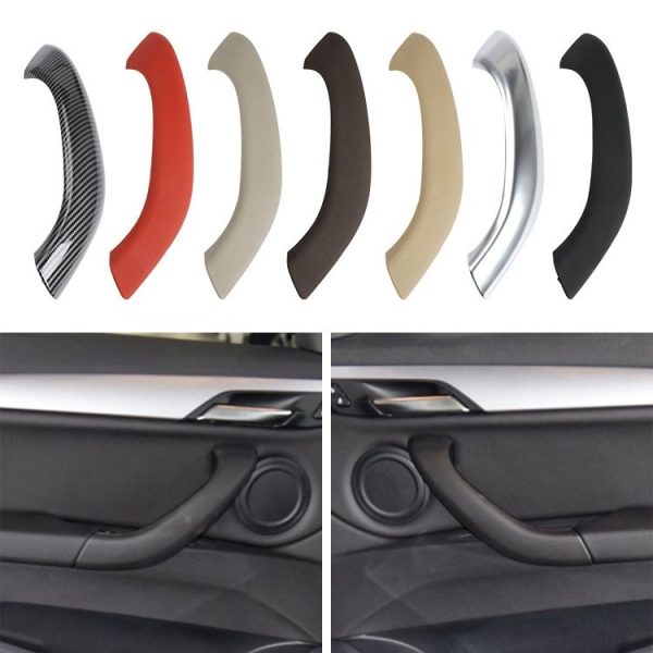 Car Left Side Inside Doors Handle Pull Trim Cover 51417417513 for BMW X1 2016-, Left Driving (Beige White) - Image 2