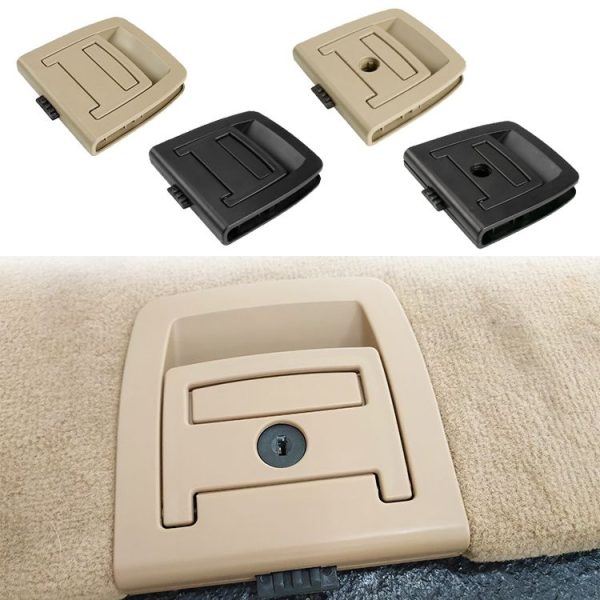 Car Rear Trunk Mat Carpet Handle with Hole 51479120283 for BMW X5 / X6 2006-2013, Left Driving (Black) - Image 2