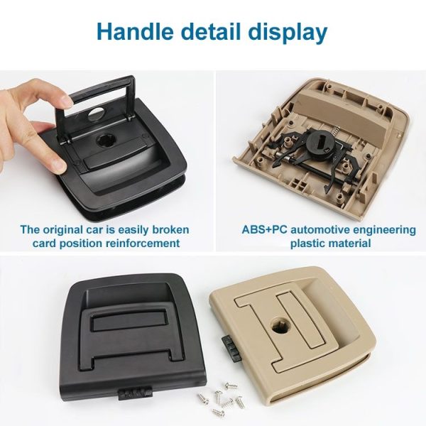 Car Rear Trunk Mat Carpet Handle with Hole 51479120283 for BMW X5 / X6 2006-2013, Left Driving (Black) - Image 3