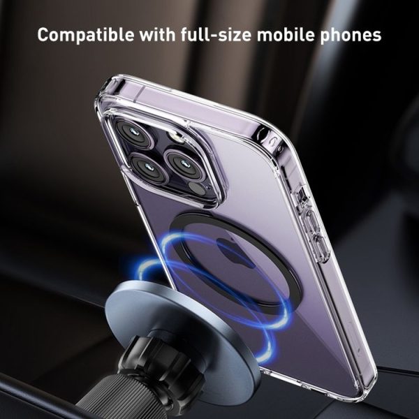 MOMAX MoVe Universal Transparent Magnetic Air Outlet Car Holder (Black) - Image 4