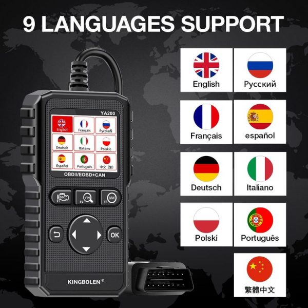 KINGBOLEN YA200 OBD2 Car Fault Diagnosis Tool Fault Analyzer - Image 9