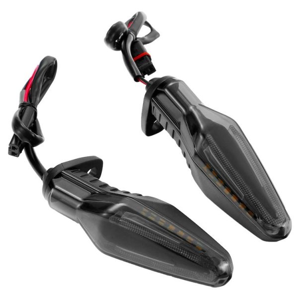 2pcs KC062 For BMW R1200 Motorcycle 18LEDs Turn Signal Light (Transparent Black) - Image 3