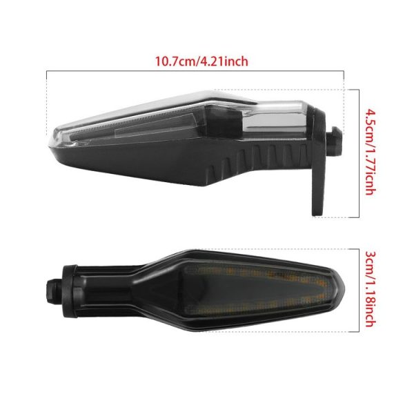 2pcs KC062 For BMW R1200 Motorcycle 18LEDs Turn Signal Light (Transparent Black) - Image 4