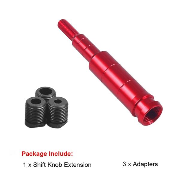 Car Modification Shift Lever Heightening Gear Shifter Extension Rod M10x1.5 (Red) - Image 2