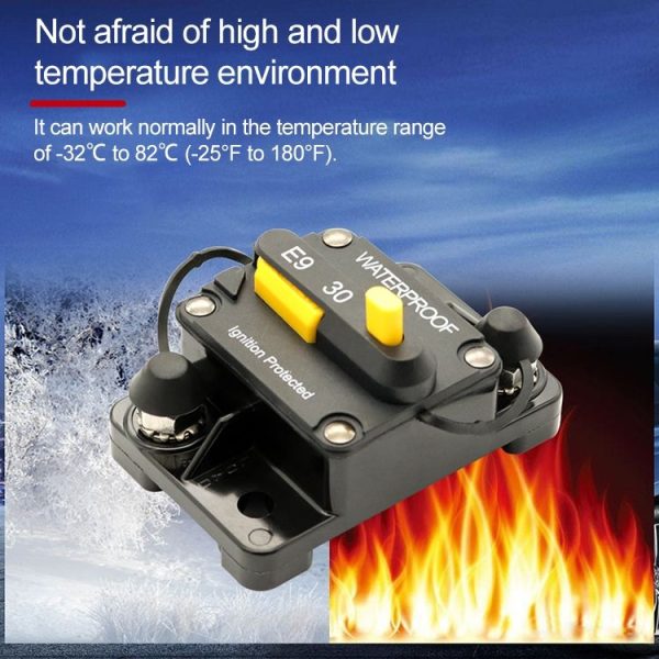 Off-road Vehicle / Automatic 30A Manual Circuit Breaker Overcurrent Protector - Image 7