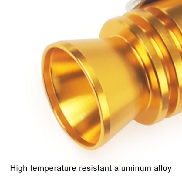 Universal Aluminum Turbo Sound Exhaust Muffler Pipe Whistle Car / Motorcycle Simulator Whistler, Size: L, Outside Diameter: 30mm (Black) - Image 4