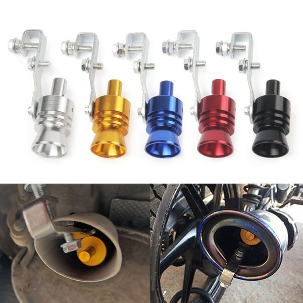 Universal Aluminum Turbo Sound Exhaust Muffler Pipe Whistle Car / Motorcycle Simulator Whistler, Size: L, Outside Diameter: 30mm (Black) - Image 7