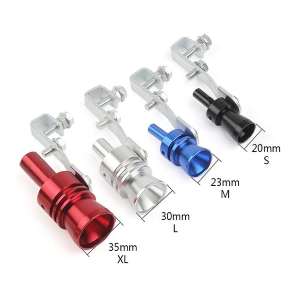 Universal Aluminum Turbo Sound Exhaust Muffler Pipe Whistle Car / Motorcycle Simulator Whistler, Size: XL, Outside Diameter: 35mm (Red) - Image 6