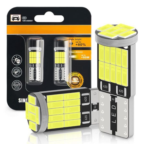 10pcs T10 4014-26SMD Car Bright Lights LED Clearance Light Lamp Reading Light (White Light) - Image 7