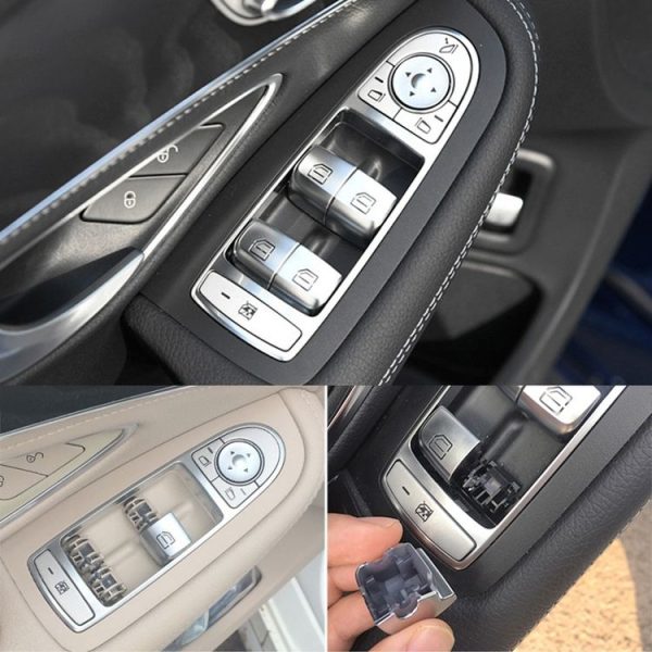 Car Auto Electronic Window Master Control Switch Button for Mercedes-Benz C Class W205 2015-2021 (Brown) - Image 5