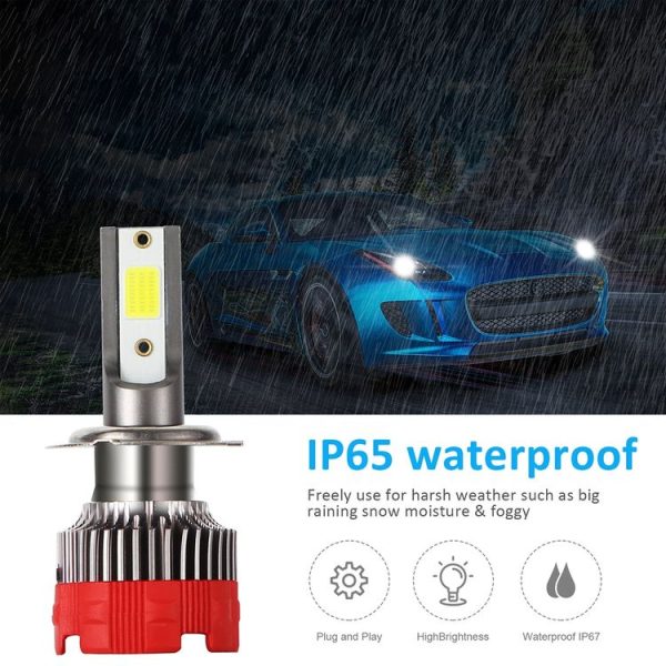 2 PCS EV18 H7 DC9-30V 20W 6000K 2500LM Car LED Headlight Lamps - Image 7