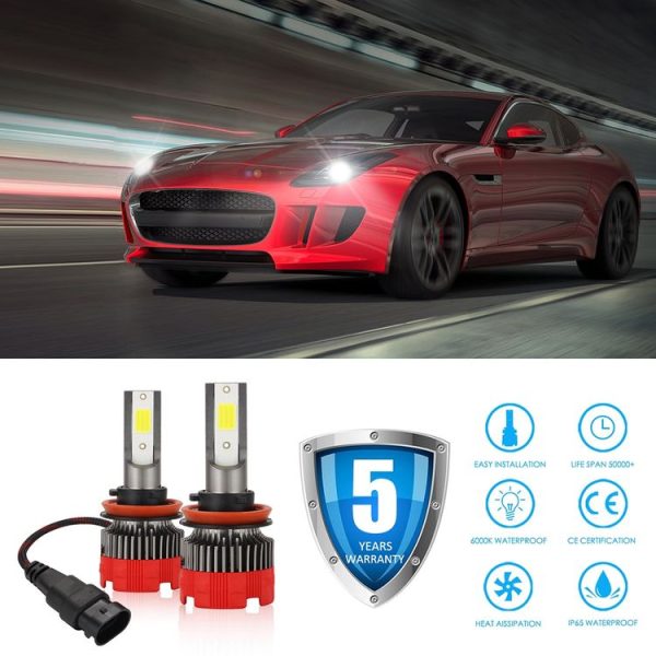 2 PCS EV18 H11 DC9-30V 20W 6000K 2500LM Car LED Headlight Lamps - Image 11