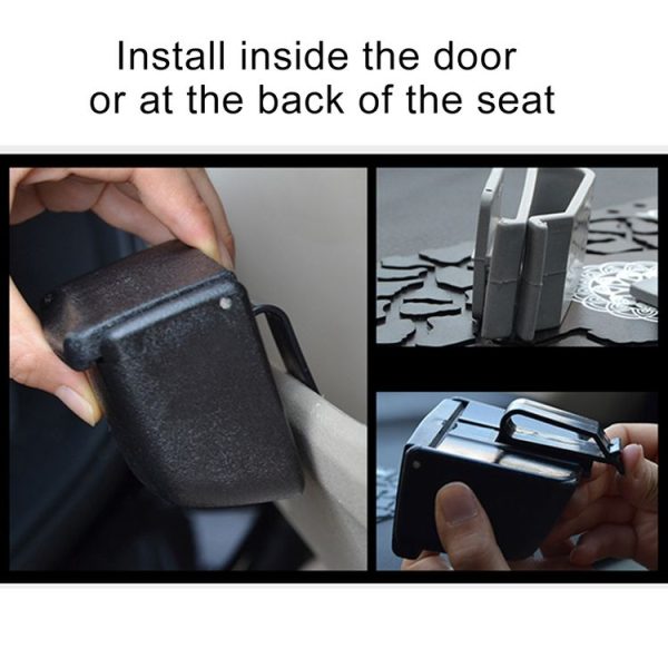 AT130BK Car Multi-functional Organizer Storage Box with LED Light (Black) - Image 10