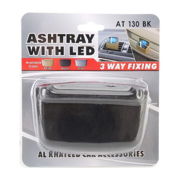 AT130BK Car Multi-functional Organizer Storage Box with LED Light (Black) - Image 7