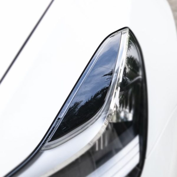 Car Smooth Surface Headlight Eyebrow for Tesla Model 3 (Black) - Image 6