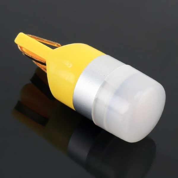 10 PCS T10 / W5W / 168 / 194 DC12V / 0.6W 1LEDs SMD-3030 Car Clearance Light (Yellow Light) - Image 4