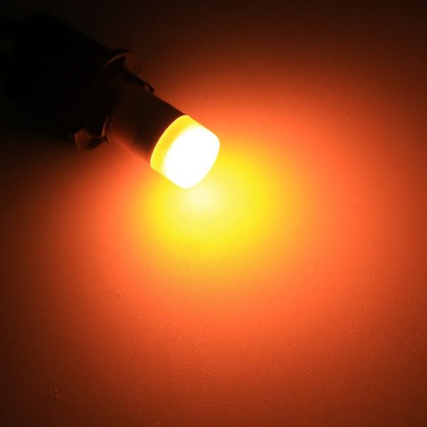 10 PCS T10 / W5W / 168 / 194 DC12V / 0.6W 1LEDs SMD-3030 Car Clearance Light (Yellow Light) - Image 5