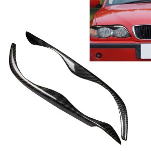 Carbon Fiber Car Mould Pressing Lamp Eyebrow Decorative Sticker for BMW E46 323i 328i 330i 325i 1999-2004