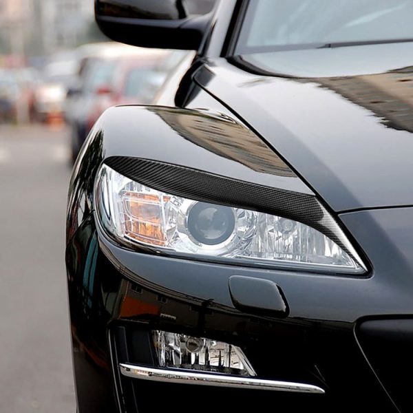 Carbon Fiber Car Mould Pressing Lamp Eyebrow Decorative Sticker for Mazda RX8 2004-2008 - Image 6