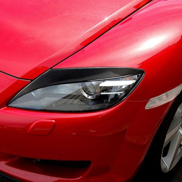 Carbon Fiber Car Mould Pressing Lamp Eyebrow Decorative Sticker for Mazda RX8 2004-2008 - Image 7