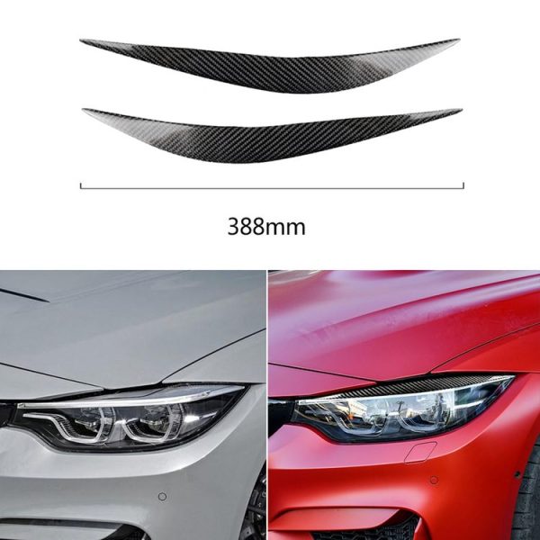 Carbon Fiber Car Mould Pressing Lamp Eyebrow Decorative Sticker for BMW - Image 5