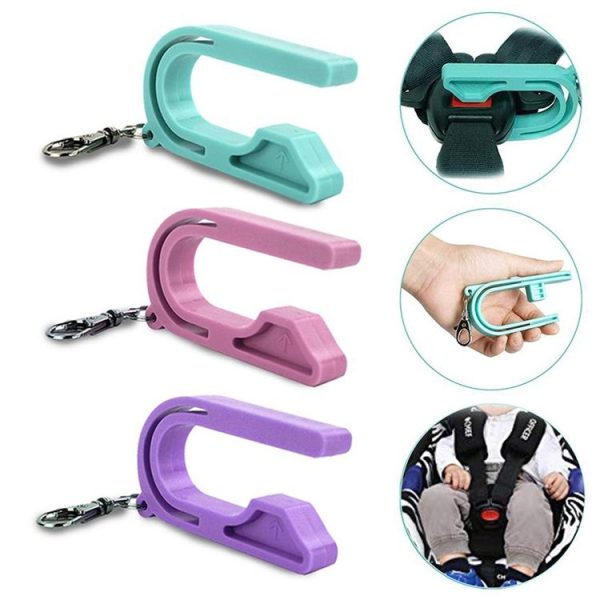 2 PCS Car Seat Key Safety Seat Unlocking Portable Unlock Child Safety Belt Accessories (Baby Blue) - Image 5