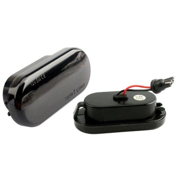2 PCS D12V / 5W Car LED Leaf Board Side Flowing Water Turn Signal Light for Volkswagen (Black) - Image 2