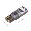 2 PCS T10 / W5W / 168 DC12-24V / 1.8W / 6000K / 140LM Car Clearance Light 4LEDs SMD-3030 Lamp Beads with Decoding & Constant Current (Blue Light) - Image 3