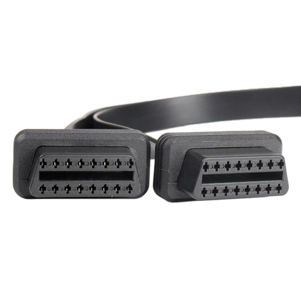 2 in 1 16PIN Car Straight Head OBD Diagnostic Extended Cable OBD2 Cable - Image 4