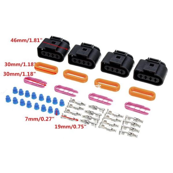 1 Set Ignition Coil Connector Repair Kit for Audi A4 A6 A8 / Volkswagen Passat Jetta - Image 2