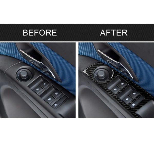 Car Carbon Fiber Window Lift Switch Panel Decorative Sticker for Chevrolet Cruze 2009-2015, Right Drive - Image 6