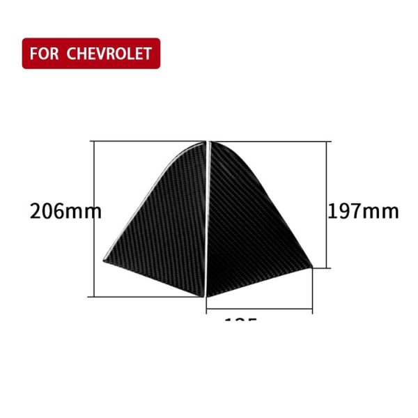 Car Carbon Fiber Rear Triangle Glass Decorative Sticker for Chevrolet Cruze 2009-2015, Left and Right Drive Universal - Image 5