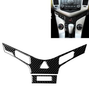 Car Carbon Fiber Air Conditioning Panel Decorative Sticker for Chevrolet Cruze 2009-2015, Left and Right Drive Universal