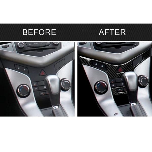 Car Carbon Fiber Air Conditioning Panel Decorative Sticker for Chevrolet Cruze 2009-2015, Left and Right Drive Universal - Image 7