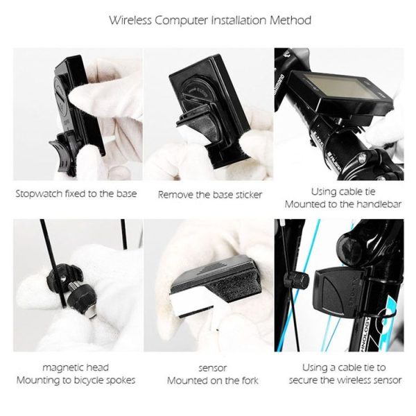 2.8 inch English Wireless Waterproof Cycle Computer LCD Odometer Speedometer - Image 13