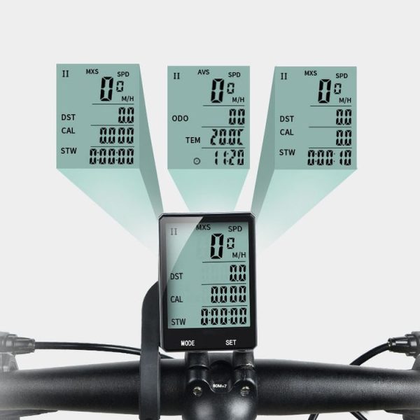 2.8 inch English Wireless Waterproof Cycle Computer LCD Odometer Speedometer - Image 7