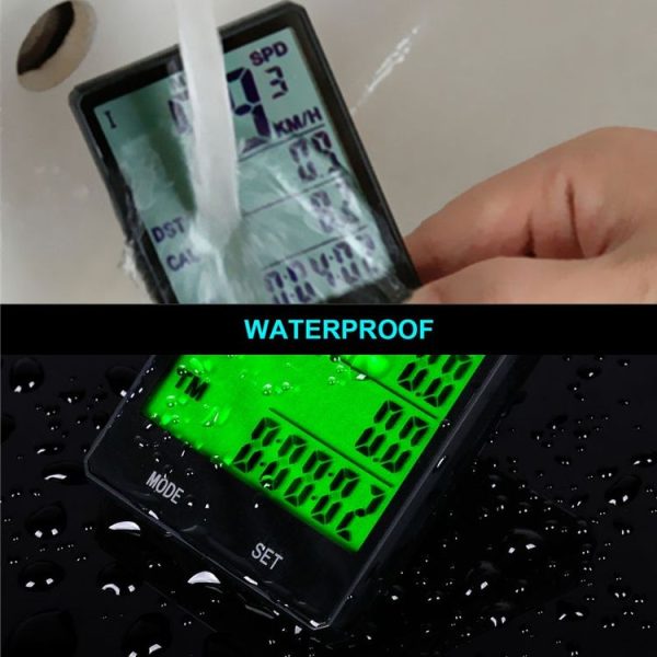 2.8 inch English Wireless Waterproof Cycle Computer LCD Odometer Speedometer - Image 9