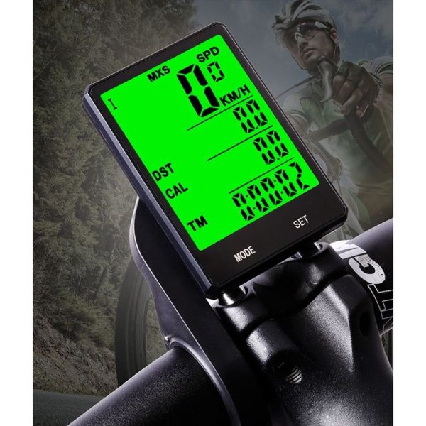 2.8 inch English Wireless Waterproof Cycle Computer LCD Odometer Speedometer with Extension Holder - Image 16