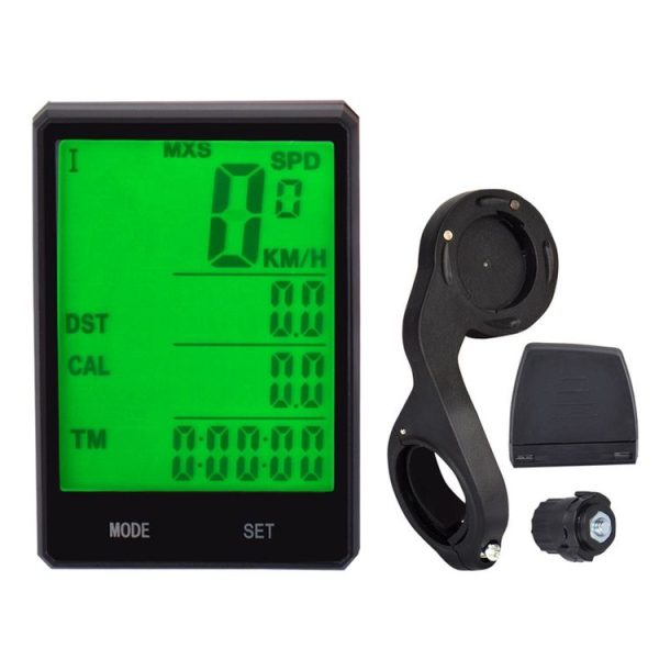 2.8 inch English Wireless Waterproof Cycle Computer LCD Odometer Speedometer with Extension Holder - Image 2