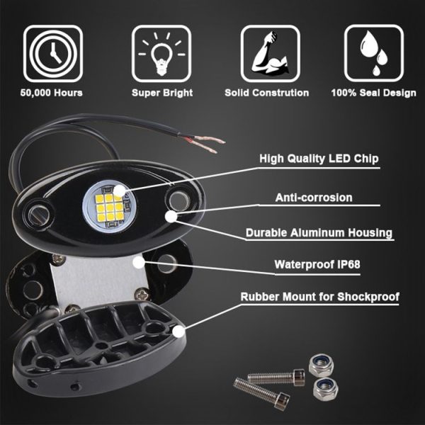 Universal Car Chassis Atmosphere Lights Decorative Lamp Deck Light (Blue Light) - Image 6
