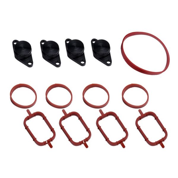 4x22mm Car Swirl Flap Air Intake Aluminum Gasket Remove Repair Kit (Black) - Image 2